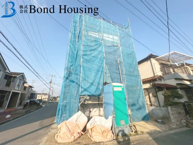 ファミリークロークあり収納豊富　二見町福里　新築限定1棟の前面道路含む現地写真