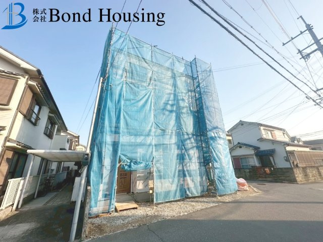 ファミリークロークあり収納豊富　二見町福里　新築限定1棟の前面道路含む現地写真