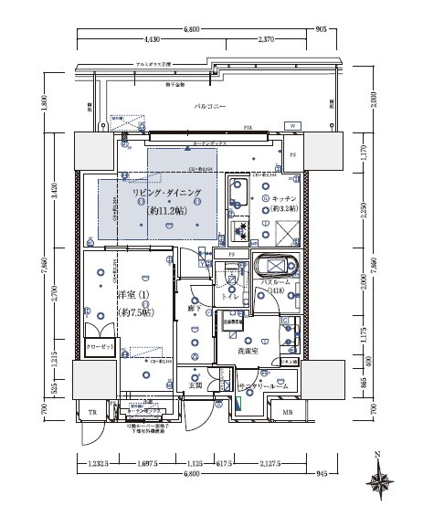 ザ・ハウス豊橋WEST　503号室の間取り