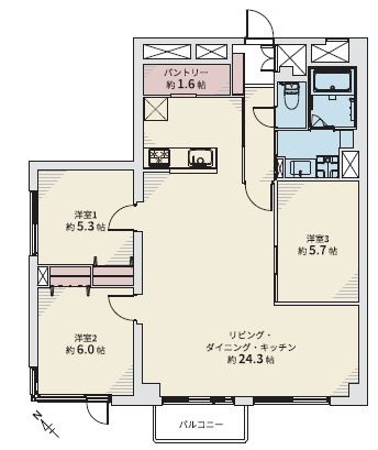 【間取り】 | ライオンズマンション24軒第2