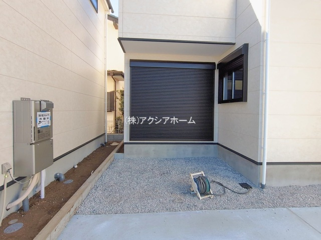 所沢市上安松・全8棟　新築一戸建　1号棟　の庭|現地写真（2026年2月19日撮影）