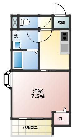 ペルルブランシェ九番町の間取り