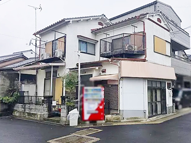 【外観】 | 山科区東野狐藪町　中古店舗付き住宅