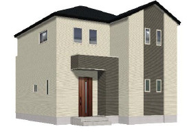 仲介手〇料不要　よかタウン菊池郡大津町大字大津６・７・８期【美咲野小・大津北中】の外観パース|外観パースです