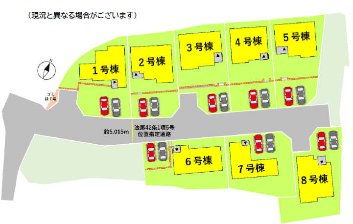 仲介手〇料不要　よかタウン菊池郡大津町大字大津８期【美咲野小・大津北中】の区画図