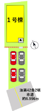 仲介手〇料不要　よかタウンBloom北区打越町１期【高平台小・京陵中】の区画図