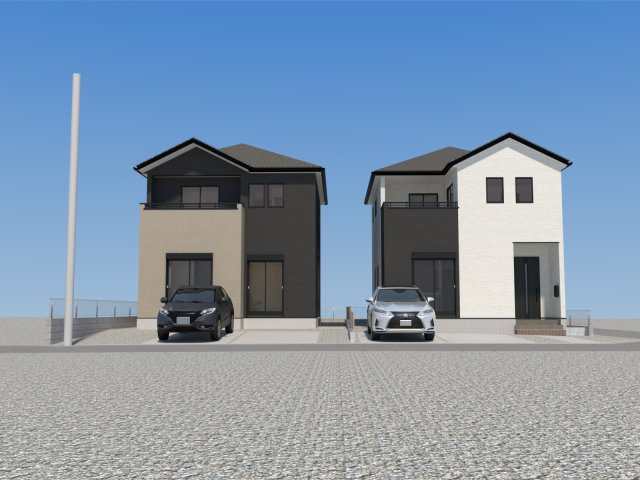 仲介手数料不要　よかタウンBloom東区西原2丁5期【西原小・西原中】の外観パース|内装パターン