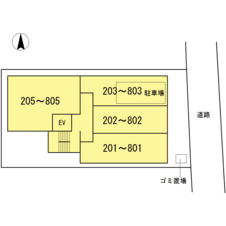 グランディーノ早稲田の区画図