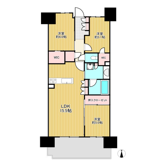 【間取り】 | オハナ淵野辺ガーデニアシーズンレジデンス