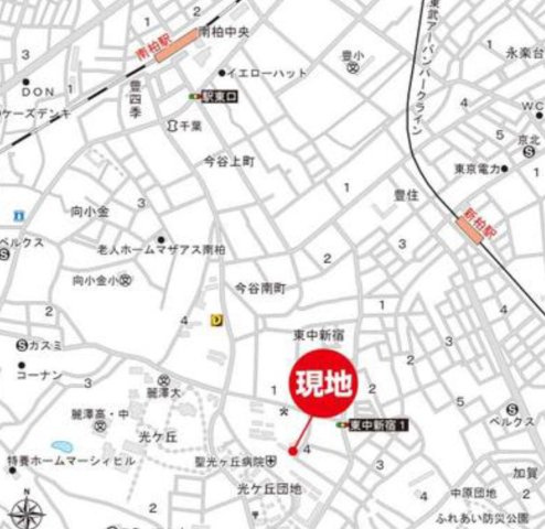 グリーンハウス南柏の地図