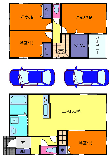 本庄町1丁目貸家