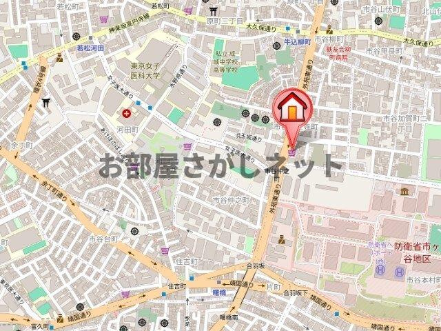 レジディア市谷薬王寺【おとり物件なし】#学生・社会人にオススメ！初期費用分割払いOK！の地図