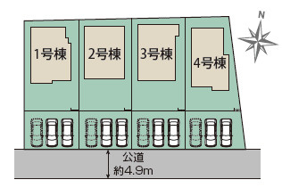 仲介手〇料不要　ブルーミングガーデン東区戸島５丁目【託麻東小・二岡中】の区画図