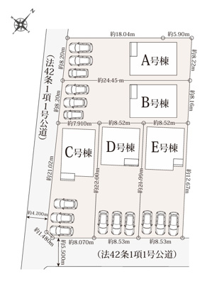 【区画図】 | 沼津市本松下　新築一戸建て　C号棟