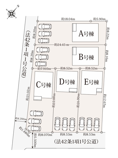 【区画図】 | 沼津市本松下　新築一戸建て　C号棟