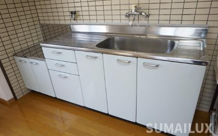 熊本市南区田井島３丁目の賃貸マンションのキッチン
