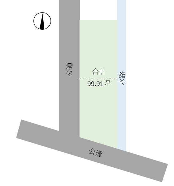 勝原区朝日谷土地の土地図