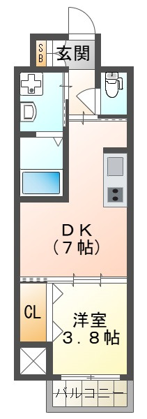 ブランシエスタ明石の間取り