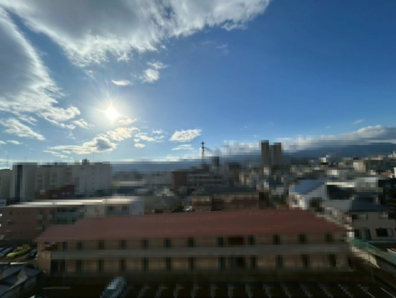 【成約済】メイツブラン長岡京の展望|遠くの景色まで見渡せます◎