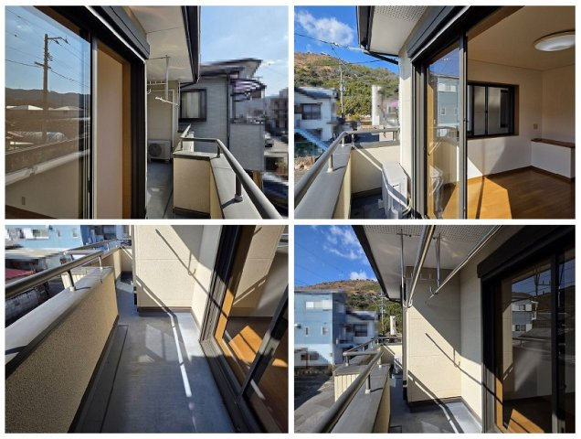 高知市北竹島町　中古住宅のバルコニー