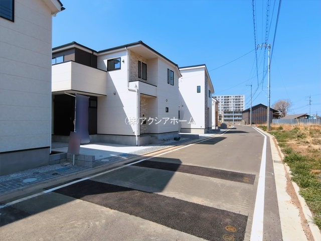所沢市上安松・全8棟　新築一戸建　3号棟　の前面道路含む現地写真|現地写真（2026年2月19日撮影）