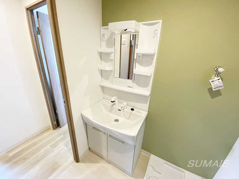 谷津遊園ハイツ　K棟の独立洗面台|独立洗面台です☆