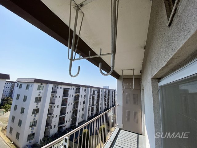 谷津遊園ハイツ　K棟の設備|物干しスペースです☆