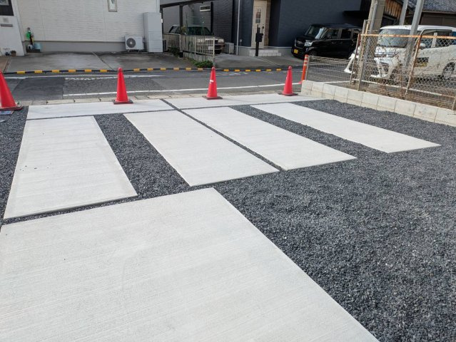 栗東市小柿2丁目新築戸建1号地の駐車場