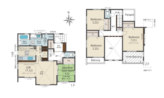 福岡市西区今宿上ノ原第1-7棟（4号棟）の区画図|配置図（4号棟）