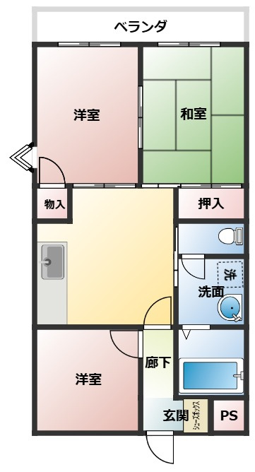 マイシティ大坂の間取り