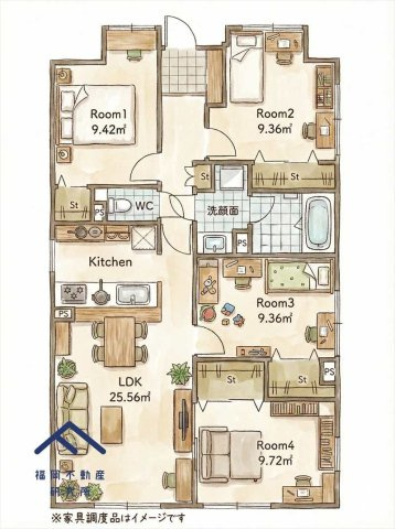 モントーレ福間シティの間取り