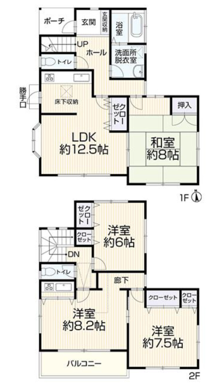 中古戸建　松戸市根木内の間取り