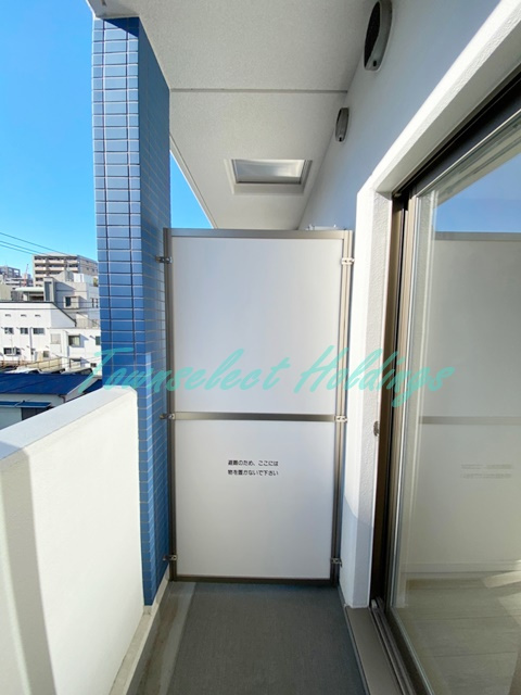 平塚市明石町の賃貸マンションのバルコニー