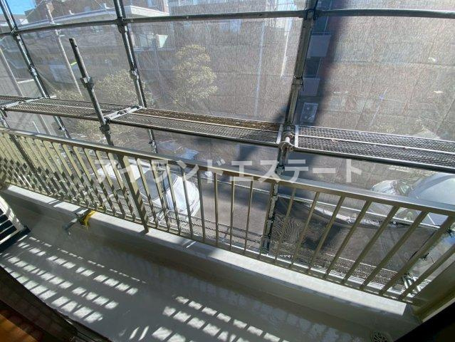 ハイム清芳　宅配BOX　陽当たり良好　バストイレ別のバルコニー