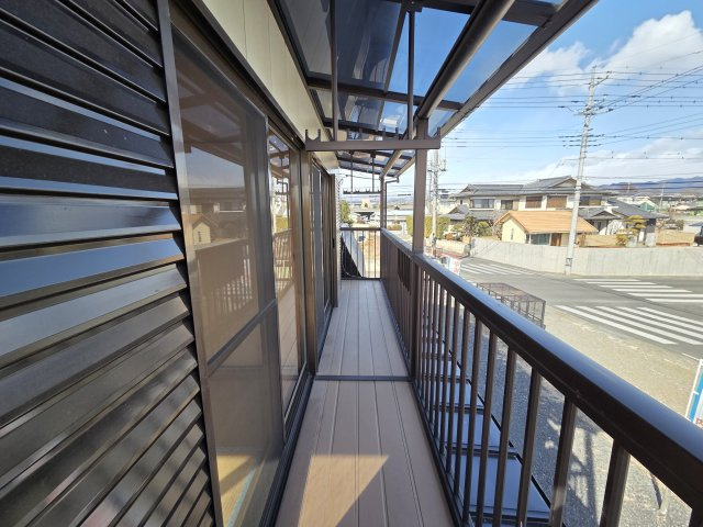 みどり市笠懸町阿左美　中古住宅のバルコニー|バルコニーです。