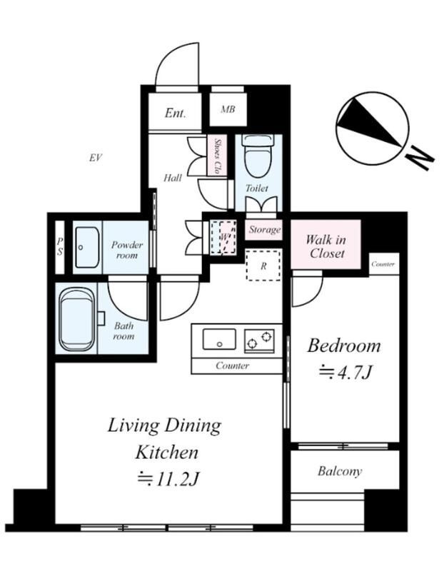 アーリアシティ日本橋の間取り