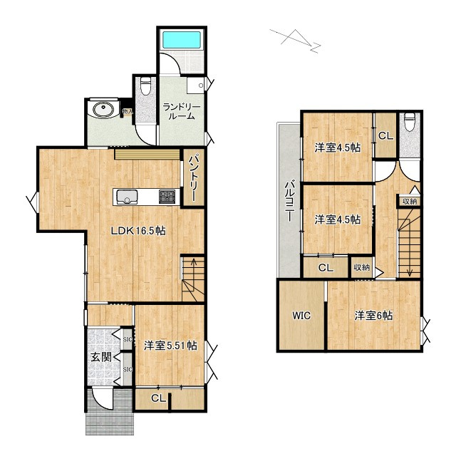 栗東市下戸山　中古戸建て