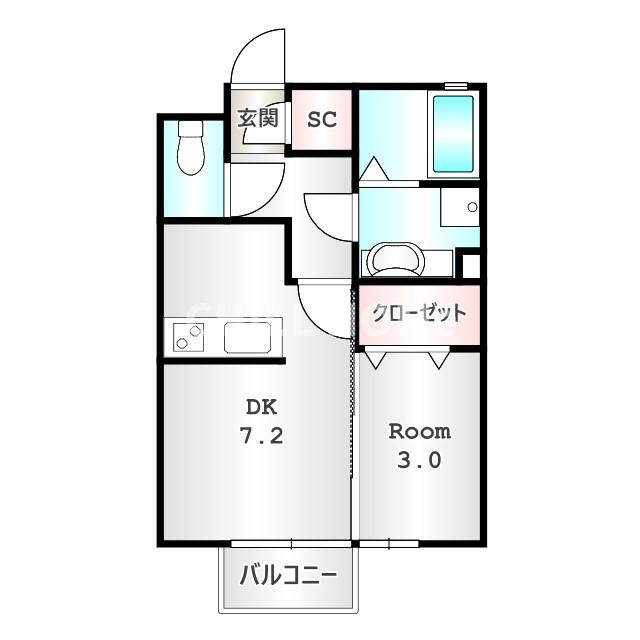 コ・クリエ　Ｂの間取り|当社、チルホームのHPもご覧ください(^^)/物件情報多数♪