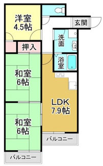 【間取り】 | サイプリスコーポ坂本
