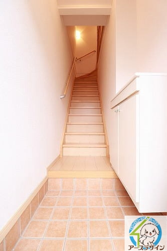 ミニョンⅤ番館の玄関|パース写真