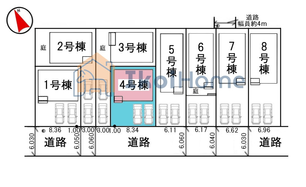 神戸市西区王塚台第6　4号棟　新築戸建の駐車場|【ホームページに現地動画掲載中】●年中無休：当日予約可●毎月５組限定！人気オプション３点１万円で取付