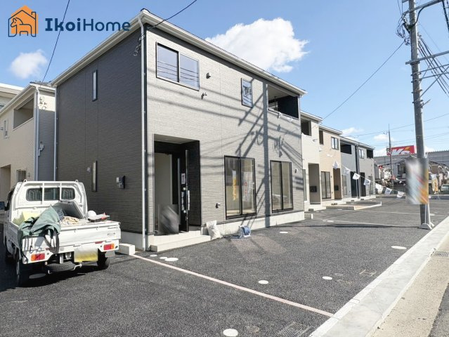 神戸市西区王塚台第6　4号棟　新築戸建の前面道路含む現地写真|【ホームページに現地動画掲載中】●年中無休：当日予約可●出合小学校徒歩15分、王塚台中学校徒歩8分！