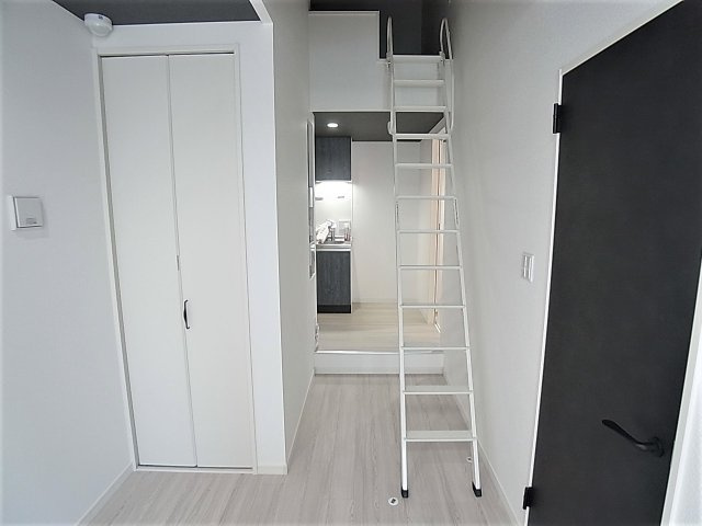 あんしん上沢駅の内装|ここからロフトへ、キッチンへはスキップフロアタイプ