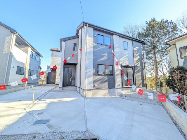 八王子市　緑町　新築一戸建て　９期の外観|～山田駅徒歩14分・八王子駅徒歩20分　全棟2台駐車可能カースペース付き～