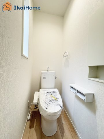 神戸市西区王塚台第6　5号棟　新築戸建のトイレ|【ホームページに現地動画掲載中】●年中無休：当日予約可●各階ウォシュレット、暖房便座が標準装備！