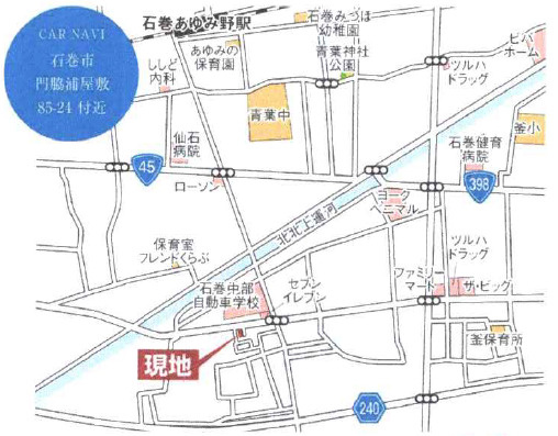 【地図】 | グラファーレ石巻市門脇４期