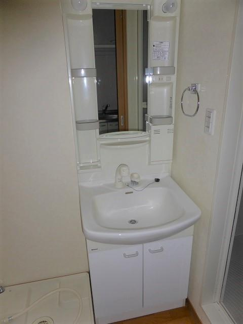 ディアハイム江波の洗面所|スペースが確保できる洗面所です