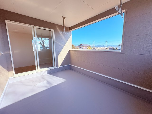 八女市蒲原新築建売のバルコニー