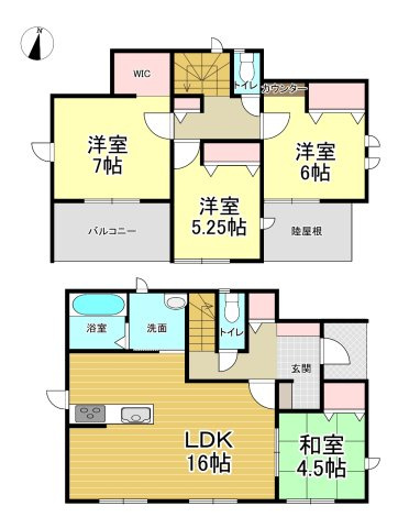【間取り】 | グラファーレ石巻市門脇４期
