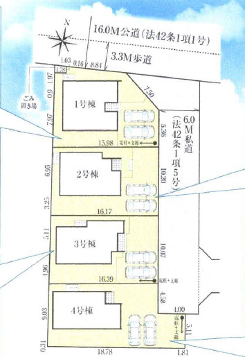 【区画図】 | グラファーレ石巻市門脇４期